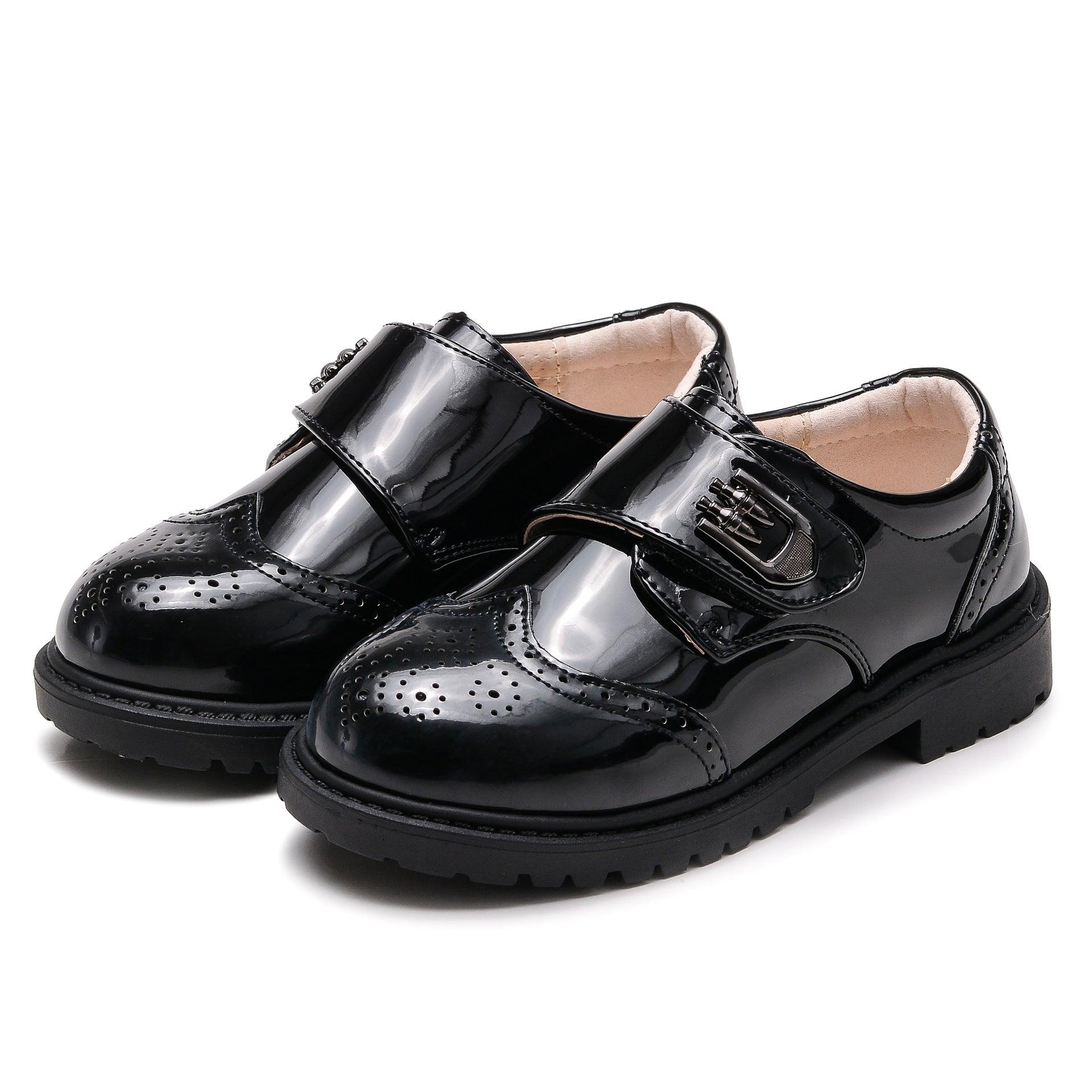 Boys' Leather Shoes, Children's Shoes, British Casual Single Shoes, Student Performance Shoes - Cruish Home