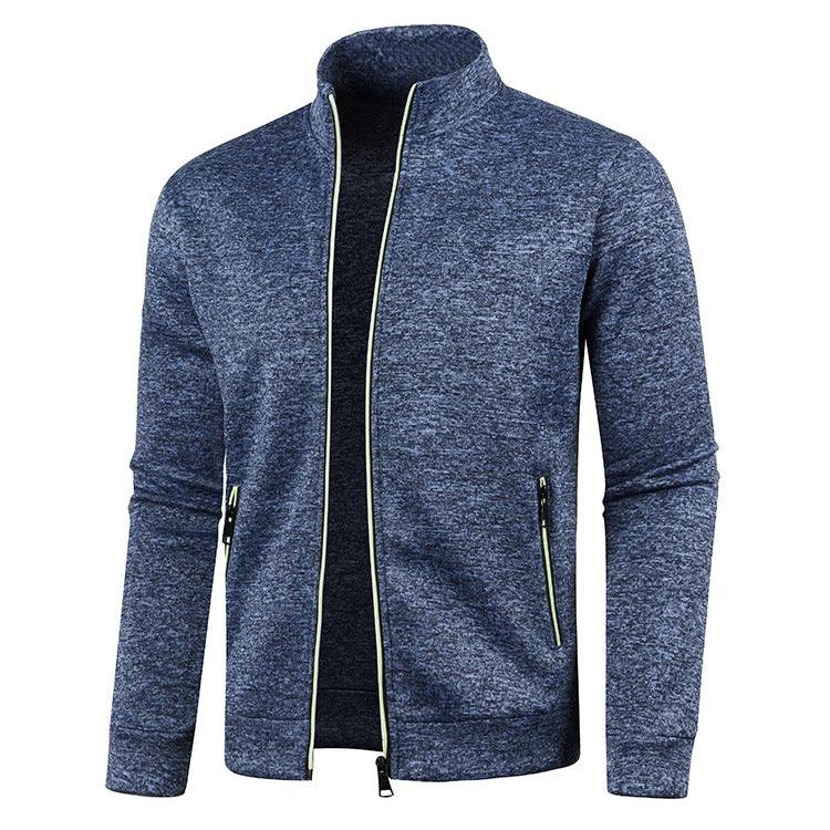 Men's Long Zipper Knitted Jacket - Cruish Home