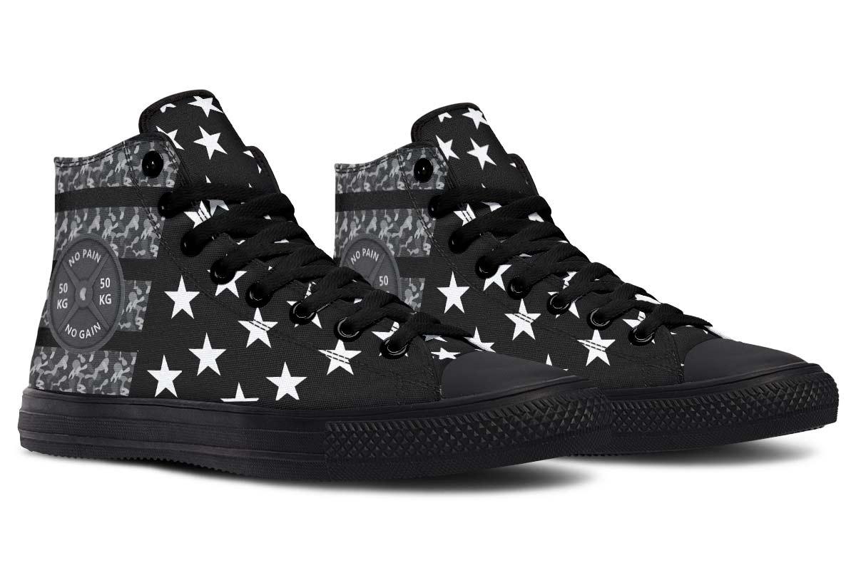 Printed Couple High-top Canvas Shoes - Cruish Home