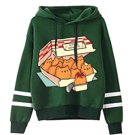 Autumn And Winter European And American Cat Digital Printing Hoodie - Cruish Home