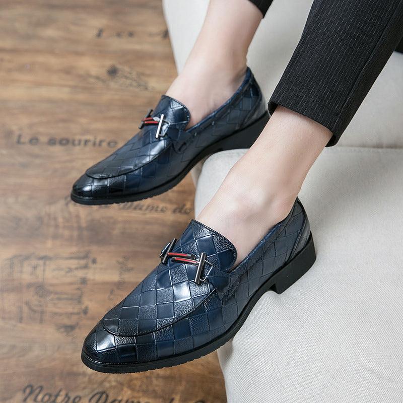 Round Toe Business Rubber Low-top Formal Leather Shoes Pointed Toe Wear - Cruish Home