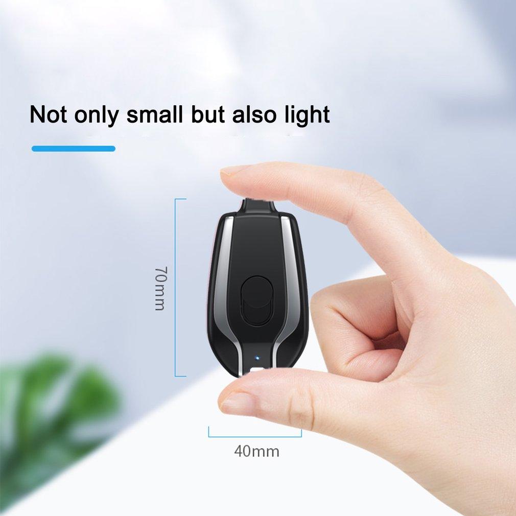 Mini Keychain Charger Emergency Power Bank Type-C