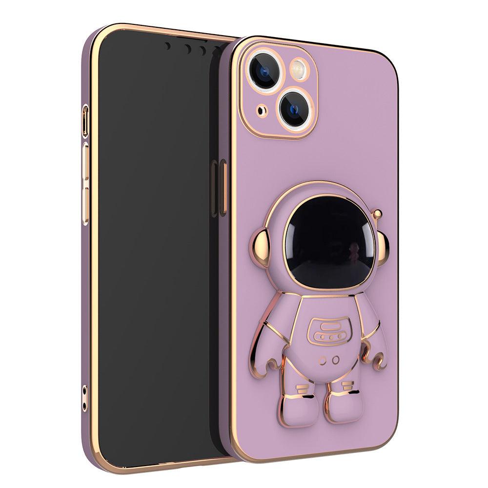 3D Astronaut Phone Case - Anti-Drop Electroplating Bracket