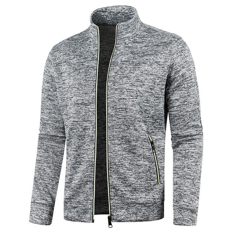 Men's Long Zipper Knitted Jacket - Cruish Home