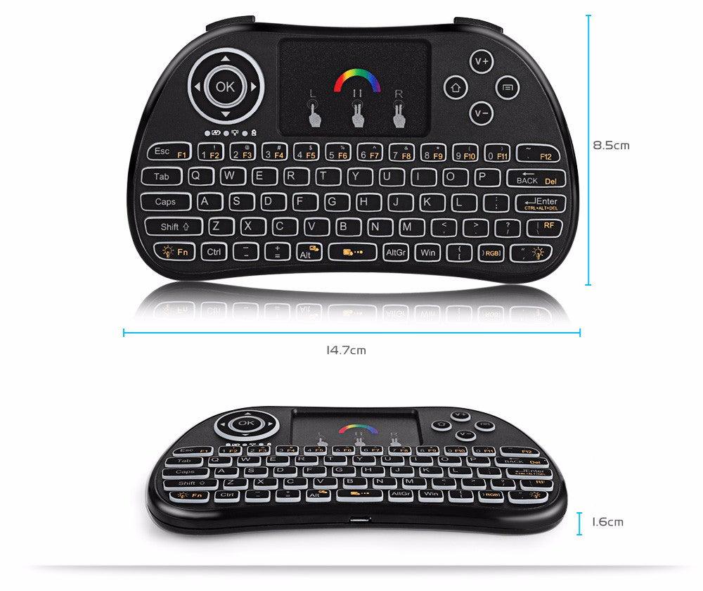 H9 Wireless Backlit Colorful Touch Remote Control Keyboard - Cruish Home