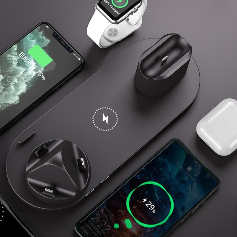 Wireless Charger For IPhone Fast Charger For Phone Fast Charging Pad For Phone Watch 6 In 1 Charging Dock Station - Cruish Home