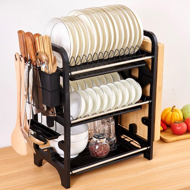 Bowl And Dish Multi-functional Kitchen Storage Knife Bowl And Chopsticks Storage Box Plate Rack - Cruish Home