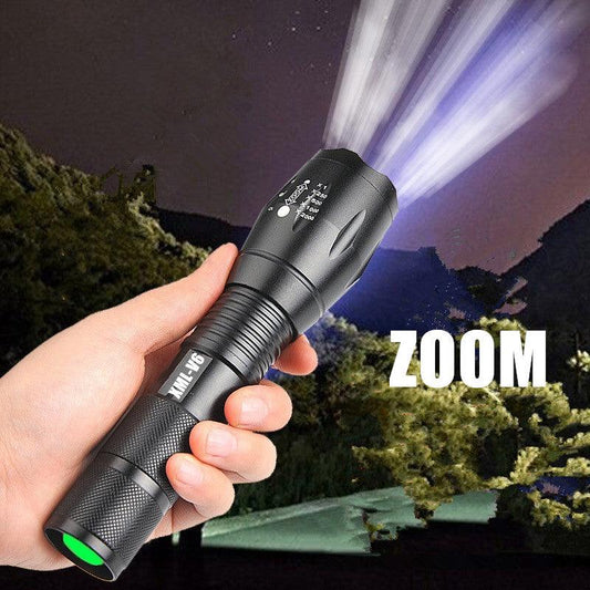 Portable Mini Flashlight LED ZOOM Torch Hunting Zoomable Flashlight Torch Light - Cruish Home