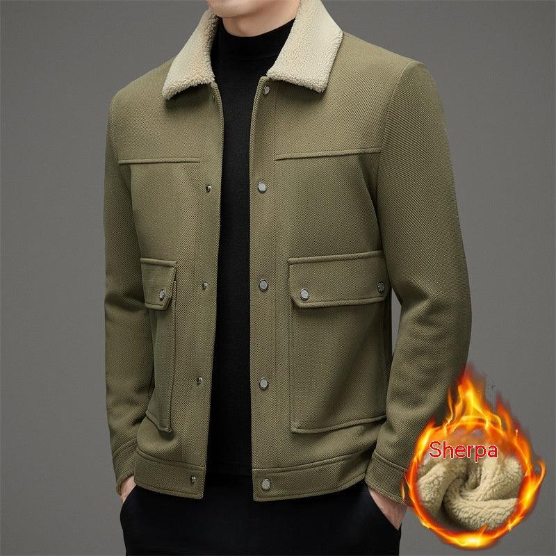 Men's Autumn And Winter Woolen Jacket - Cruish Home