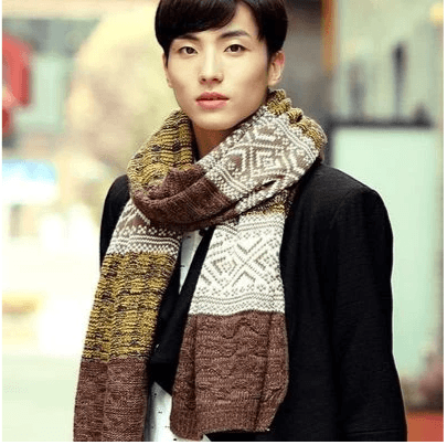 Knitted long scarf - Cruish Home