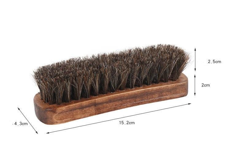 Shoe polish mahogany brush horsehair brush - Cruish Home