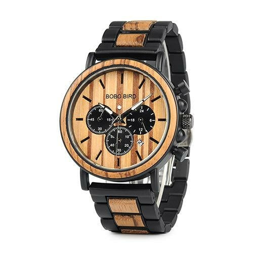 Fashion and Casual Wooden Luxury Watch For Men