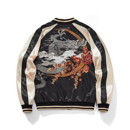 Autumn And Winter National Fashion New Dragon Pattern Embroidered Jacket