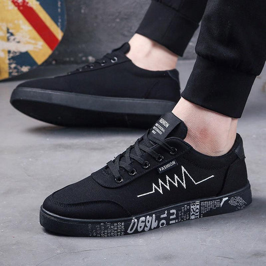 Men's canvas shoes sports casual men's shoes flat shoes men - Cruish Home