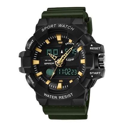 Fashion Sports Waterproof Electronic Watch For Men