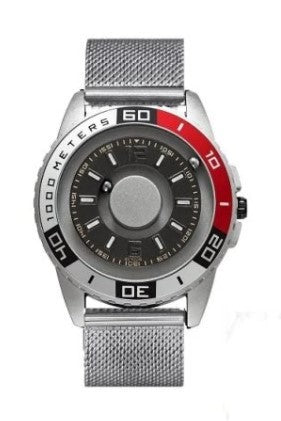 Magnetic black technology metal watch