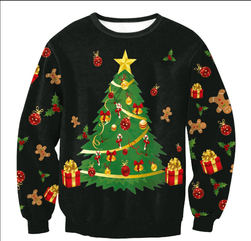 UGLY CHRISTMAS SWEATER Vacation Santa Elf Funny Womens Men Sweaters Tops Autumn Winter Clothing - Cruish Home