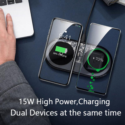 Wireless charger fast charge dual charge - Cruish Home