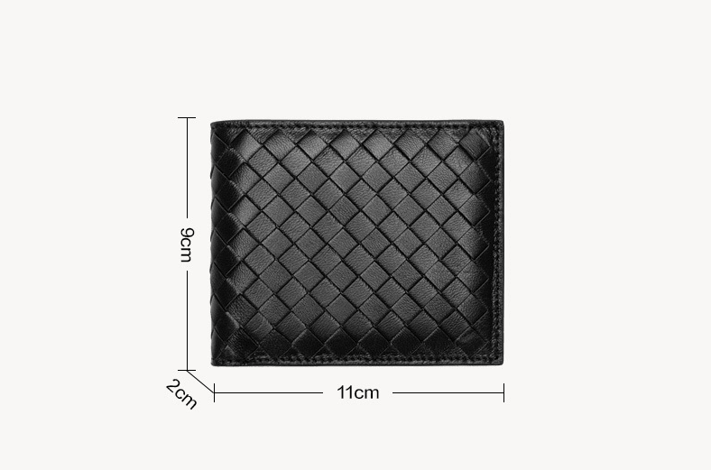 Leather woven wallet - Cruish Home