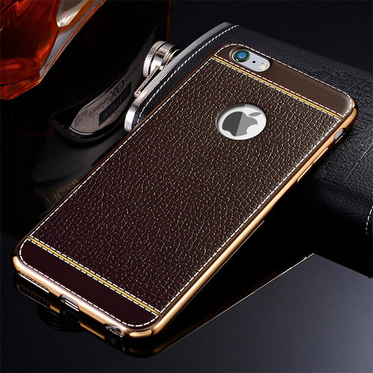 Luxury Litchi Grain iPhone Case