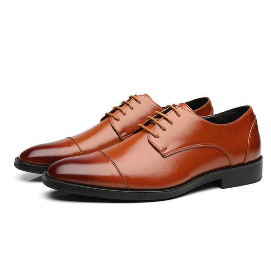 Men's Shoes Business Leather Shoes England - Cruish Home