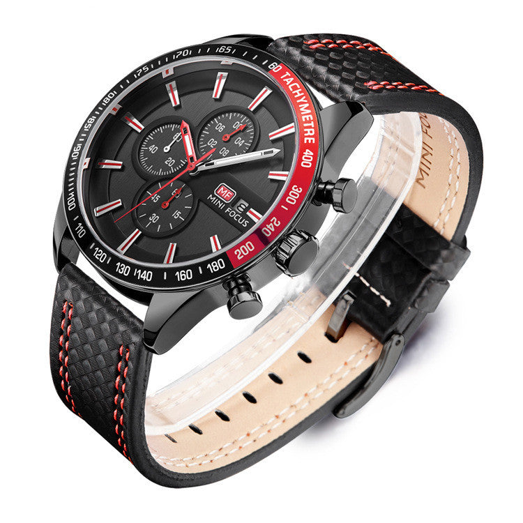 Men's Fashion Quartz Watch With Calendar Feature