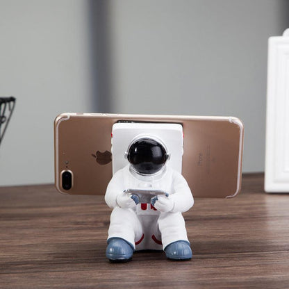 Simple Astronaut Mobile Phone Stand Student Desktop Holder Cute Spaceman Cell Phone Holder Creative Gift Small Desk Decoration - Cruish Home