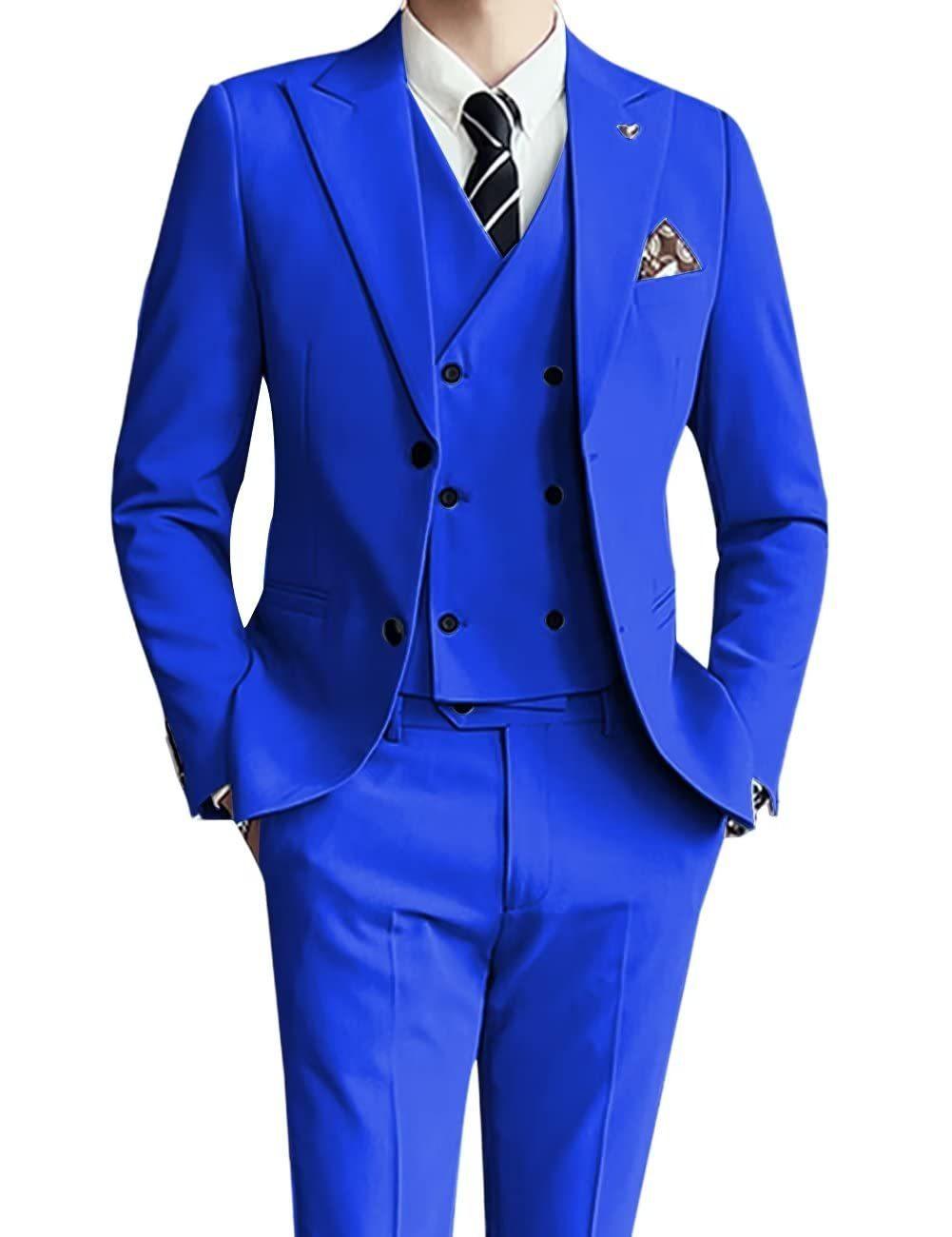 Three-piece Men's Suit Slim Fit Suit - Cruish Home