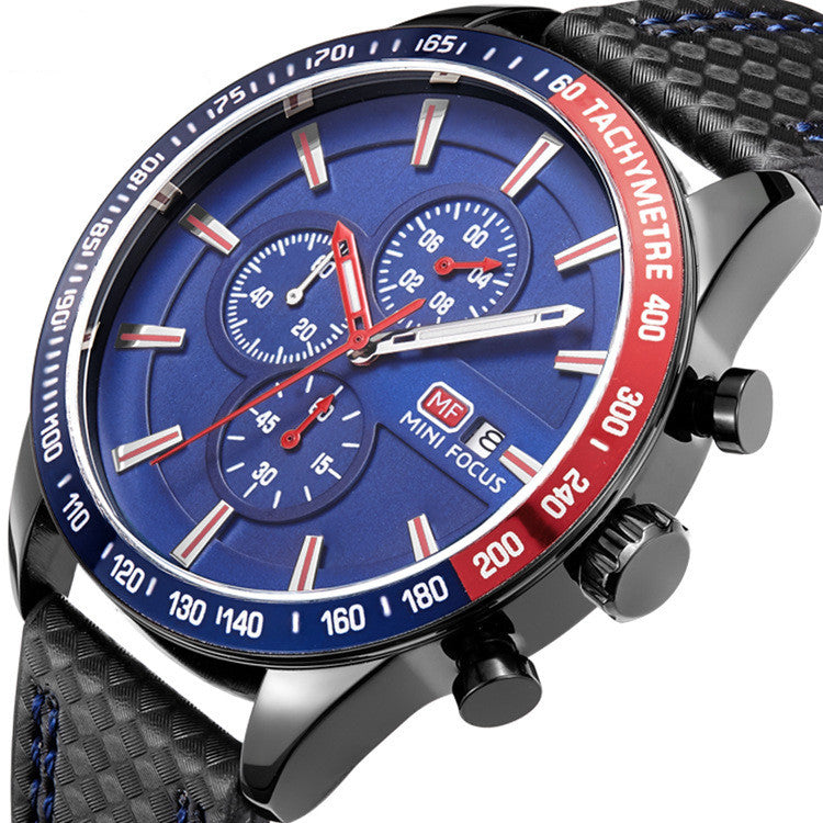 Men's Fashion Quartz Watch With Calendar Feature