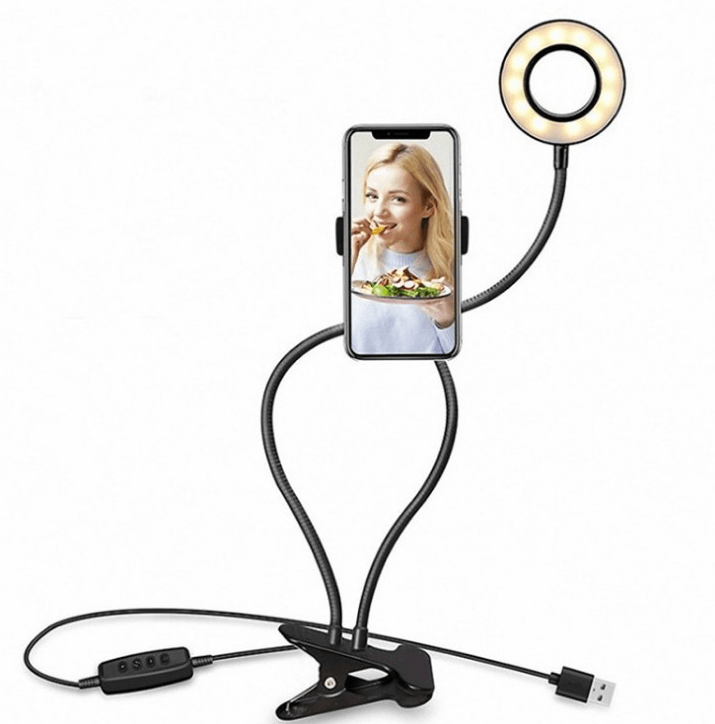 LED Selfie Ring Light for Live Adjustable Makeup Light-8cm Stand - Cruish Home