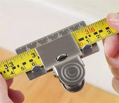 Measuring Clamp, Tape Measure, Curling Clamp, Measuring Rule Fixing Clip - Cruish Home