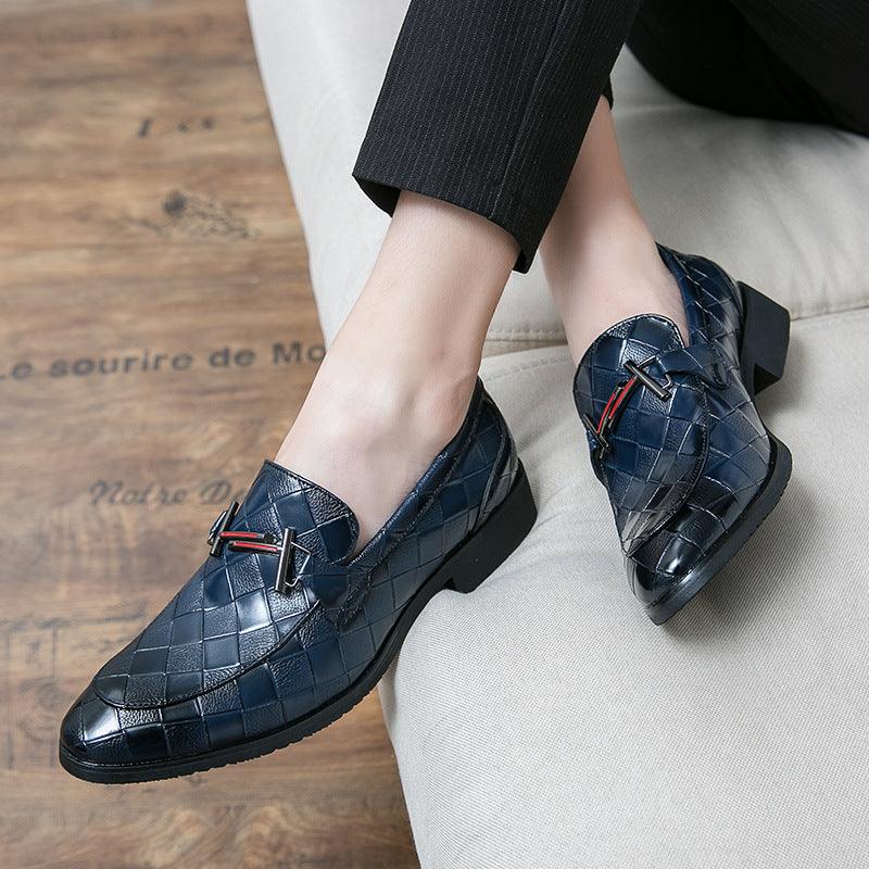 Round Toe Business Rubber Low-top Formal Leather Shoes Pointed Toe Wear - Cruish Home