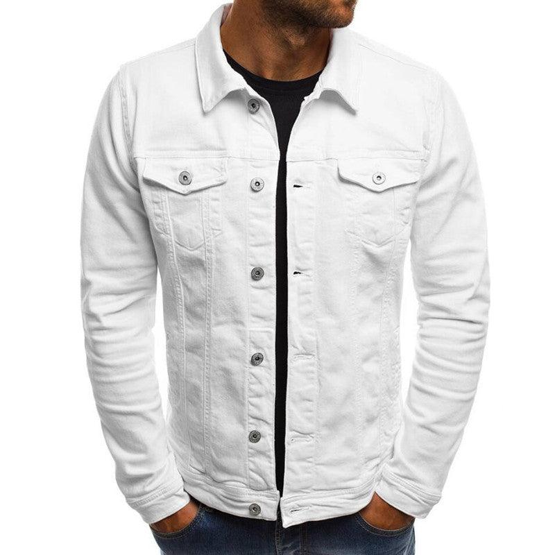 Casual Men Jacket Denim Button Shirt - Cruish Home