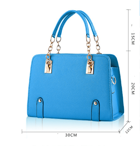 Square summer handbag with chain crossbody and lightweight design