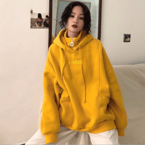 Hoodies Women Autumn Winter New Korean Style Student Loose Embroidered Simple Plus Velvet High Quality Soft Womens Clothing Chic - Cruish Home