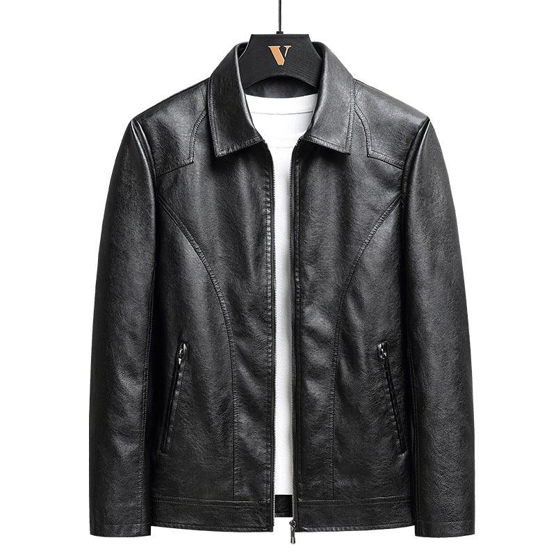 Men's Thin Leather Jacket - Cruish Home