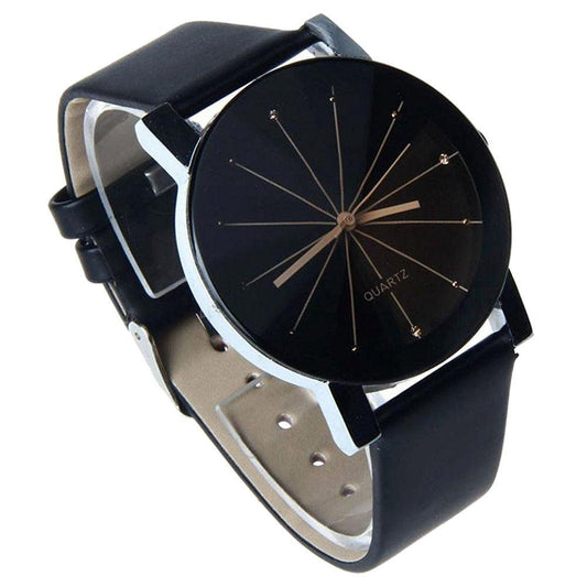 Couple convex meridian belt watch casual men and women children table electronic watch - Cruish Home