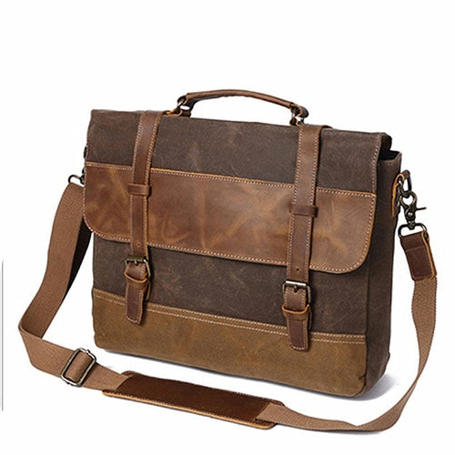 Men's Fashion Canvas One-Shoulder Messenger Bag