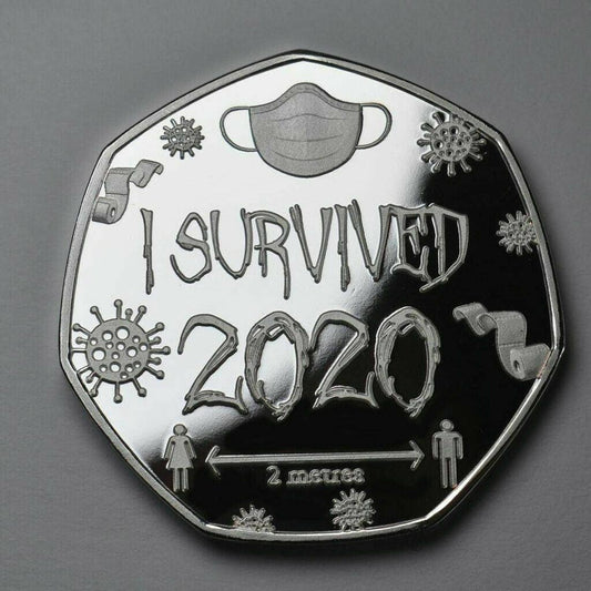 Silver Golden Commemoratives Copy Coins Gift for Friends Family Collectors I Survived Gifts - Cruish Home