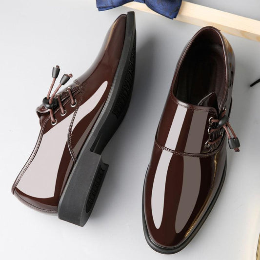 Lace-Up Leather Shoes Men Business Casual Shoes Men - Cruish Home