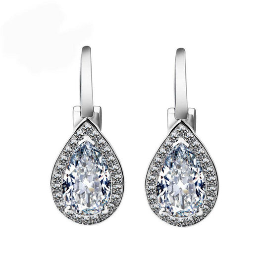 The New Drop-shaped Zircon Diamond Earrings Are Versatile - Cruish Home