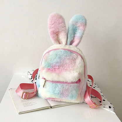 New Style Plush Bunny Ears Backpack Female Backpack - Cruish Home