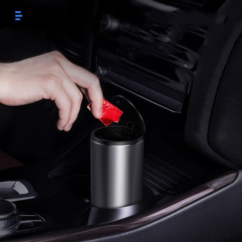 Alloy Car Trash Bin Rubbish Holder Wrapper Garbage Can Office Ashtray Cup - Cruish Home