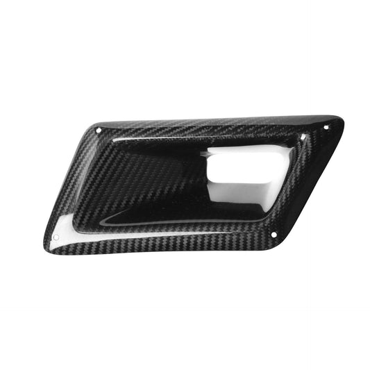 Real Carbon Fiber Dry Carbon Exhaust Port Front Bumper - Cruish Home