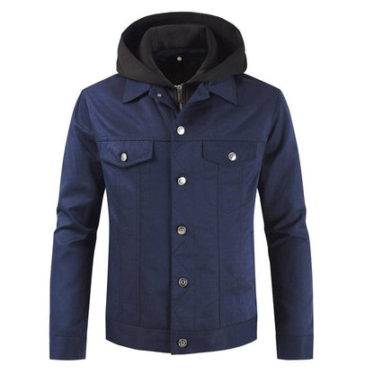 Single-breasted Casual Youth Jacket With Detachable Collar - Cruish Home