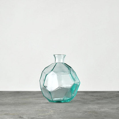 Simple Environmental Protection Handmade Glass Polygonal Vase Flower Insert - Cruish Home