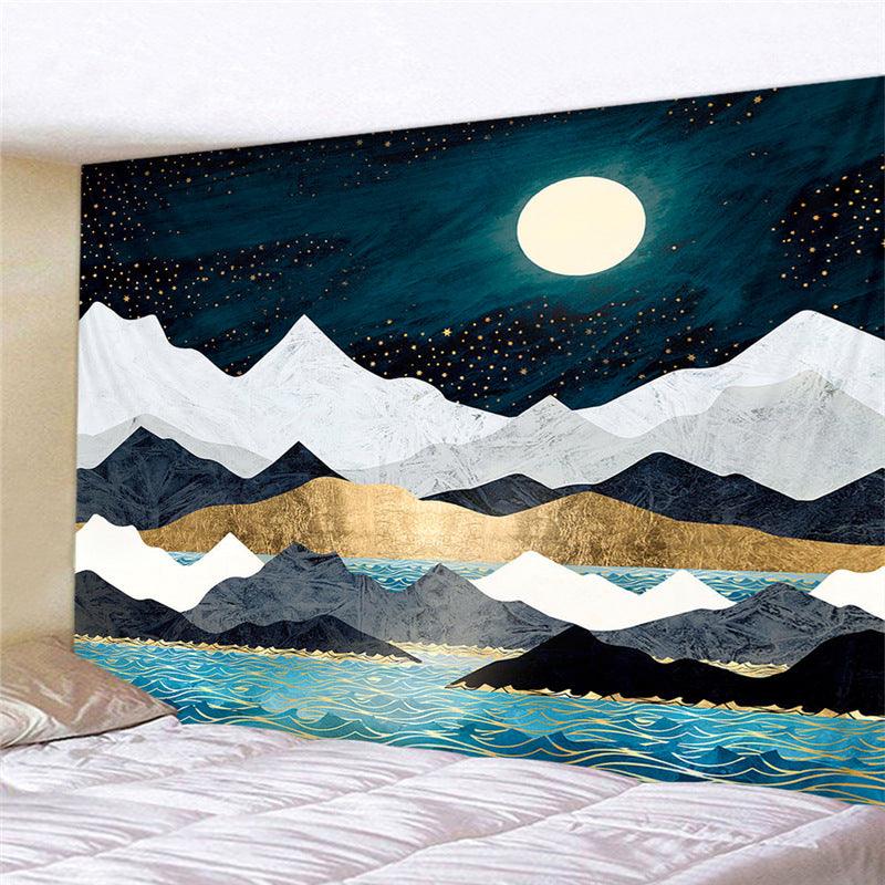 Japanese Landscape Sunset Wall Hanging Tapestry - Cruish Home