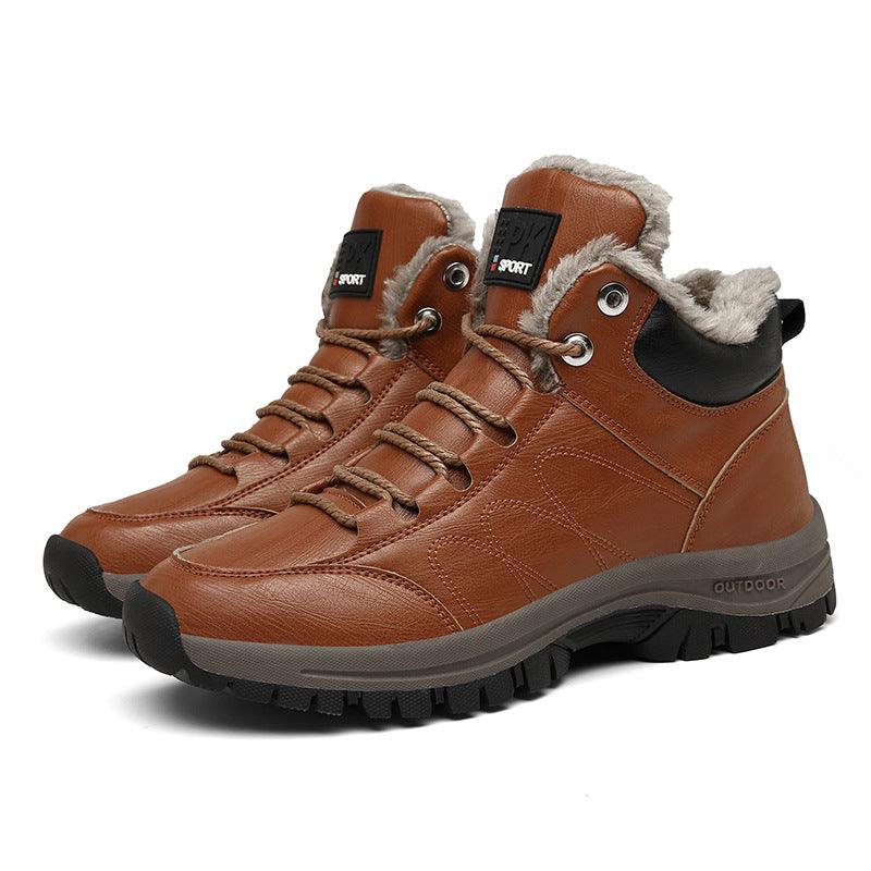 Outdoor Casual Men's Cotton Shoes With Velvet to Keep Warm - Cruish Home