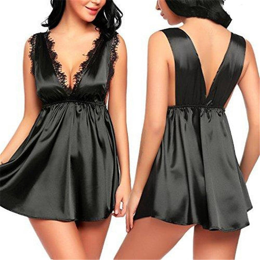 Women Sexy Bra Nightdress Nightwear Lingerie Nightwear Nightdress - Cruish Home