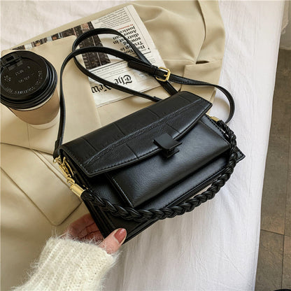 One Shoulder Messenger Small Square Bag Stone Pattern Female Bag